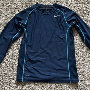 Nike youth medium Navy dri-fit shirt